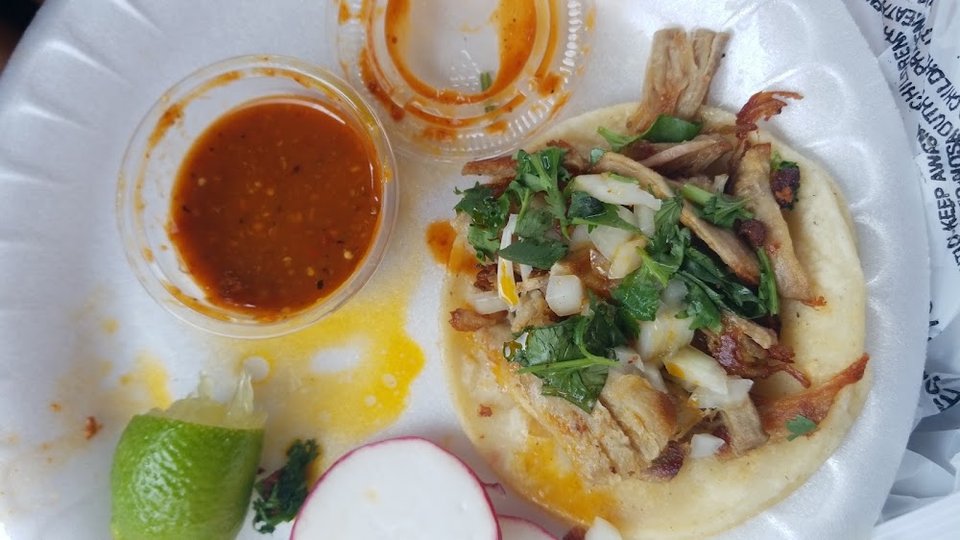 Tacos with Onion Cilantro Spices
