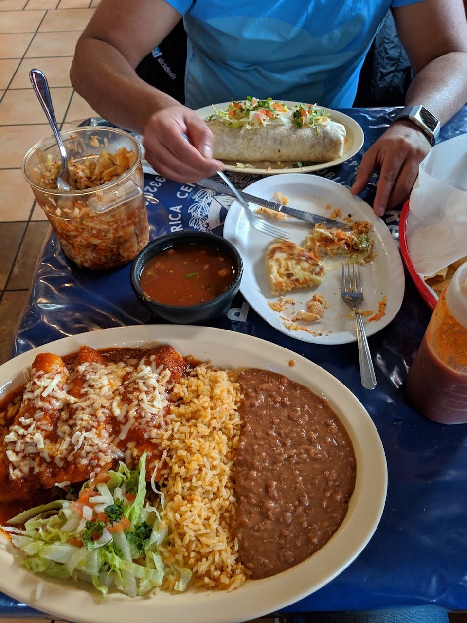 Two Enchilada Plate